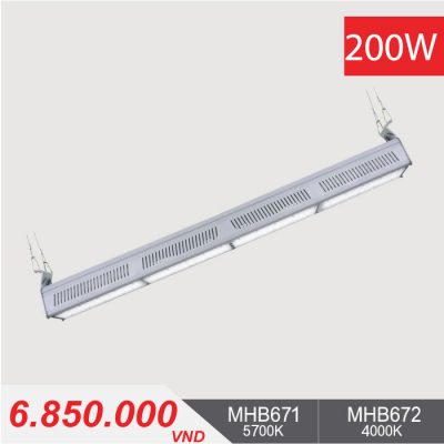 Đèn LED Nhà Xưởng - LINEAR HIGHBAY LED 200W - MHB671/MHB672