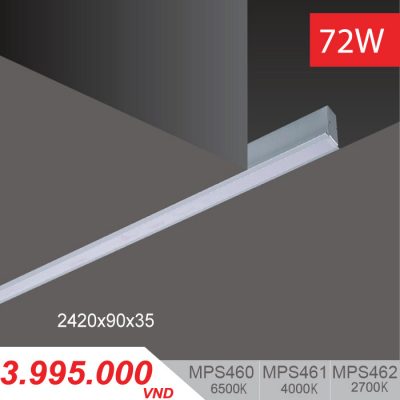 Đèn LED Thanh Âm 72W (2420x90x35) - MPS460/MPS461/MPS462